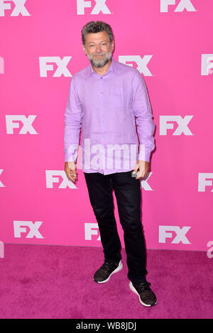 Andy Serkis FX Networks Starwalk Red Carpet bei der TCA-Besuch im Beverly Hilton Hotel am 6. August 2019 in Beverly Hills, Kalifornien Stockfoto