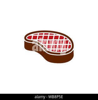 Steak ähnliche Symbole auf dem Hintergrund für Grafik- und Webdesign. Einfache Abbildung. Internet Konzept Symbol für Website Taste oder mobile App Stock Vektor