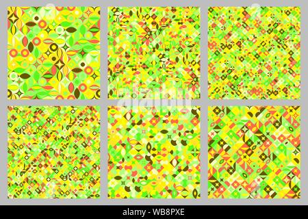 Nahtlose diagonal geometrische Muster Hintergrund eingestellt - abstrakt Vector Graphic Design Stock Vektor