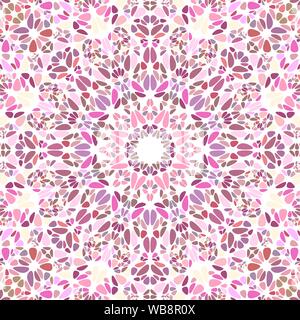 Orientalische dynamische runde Mosaik mandala Hintergrund Design - Bunte, mit Blumenmustern psychedelischen abstract Vector Graphic Stock Vektor