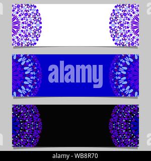 Edelstein Mandala banner Hintergrund - abstrakt Vector Grafiken mit floralen Mandalas Stock Vektor