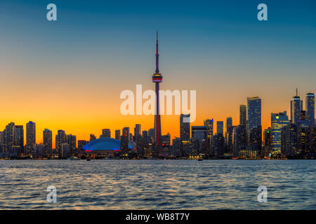 Toronto City Skyline bei Nacht Stockfoto