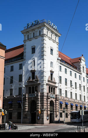 Radisson Blu Plaza Hotel an der Ecke Mikonkatu und Vilhonkatu in Helsinki, Finnland Stockfoto