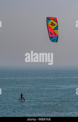 2019 Nationale Freestyle Kitesurf Meisterschaften in Ramsgate Stockfoto