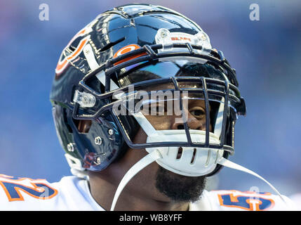 24. August 2019: Chicago Bears linebacker Khalil Mack (52) Während der NFL Football preseason Spiel zwischen den Chicago Bears und die Indianapolis Colts im Lucas Oil Stadium in Indianapolis, Indiana. Chicago besiegt Indianapolis 27-17. Johann Mersits/CSM. Stockfoto