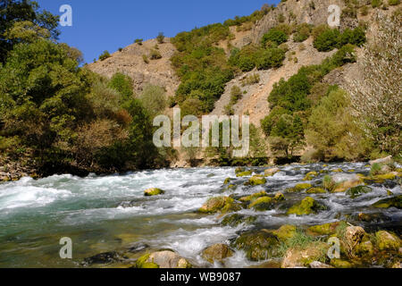 Verschiedene Zivilisationen hatten in Tunceli Region, die Oberen Fırat Aufteilung der Ostanatolischen Region, seit der ersten Jahrhunderte gelebt. Stockfoto