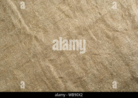 Leinwand Textur Hintergrund schliessen. Flach. Stockfoto