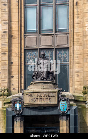 Paisley, Schottland, Großbritannien. 24. August 2019: Russell Institut wurde eine Klinik für das Wohlergehen der Kinder in die Renfrew. Stockfoto