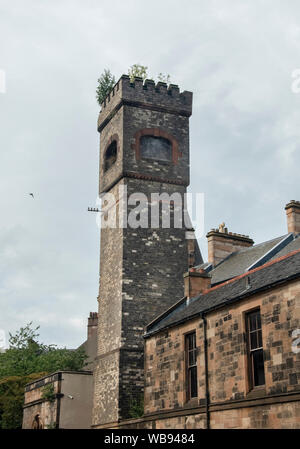 Paisley, Schottland, Großbritannien. 24. August 2019: Die alten Paisley Feuerwache auf Gordon Street. Stockfoto