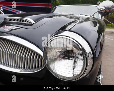 Austin Healey AH3000 Mk III BT7 Roadster an die 6. Ausstellung von British Classic Cars in Lima, organisiert von der Antique Automobile Club von Peru - CAAP Stockfoto