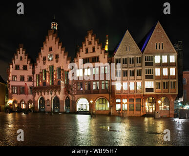 Stadthaus in RÖMERBERG PLAZA (Römer) in Frankfurt am Main. Deutschland Stockfoto