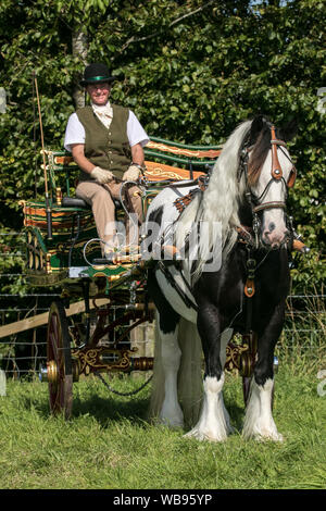 Dekorativ vintage Pferdekutschen dray Warenkorb Chipping Landwirtschaft zeigen lackiert Stockfoto