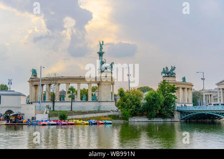 Eisbahn City Park/Székely Mujégpálya. Budapest, 24.08.2019 | Verwendung weltweit Stockfoto