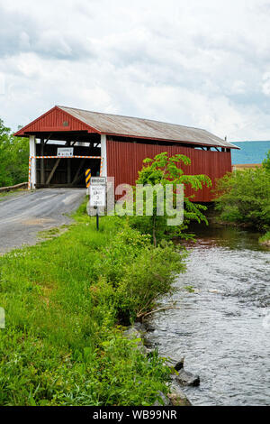 Hayes Covered Bridge, Hoover Road, West Buffalo Township, Pennsylvania Stockfoto