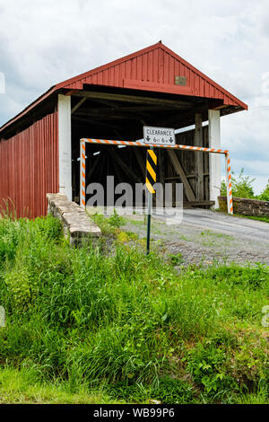 Hayes Covered Bridge, Hoover Road, West Buffalo Township, Pennsylvania Stockfoto