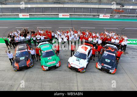 Klettwitz, Deutschland 23. bis 25. August 2019: DTM Lausitzring - Rennen 2 - 2019 Audi Team Foto | Verwendung weltweit Stockfoto