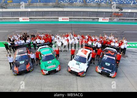 Klettwitz, Deutschland 23. bis 25. August 2019: DTM Lausitzring - Rennen 2 - 2019 Audi Team Foto | Verwendung weltweit Stockfoto