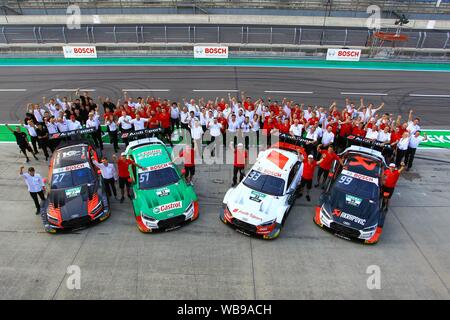 Klettwitz, Deutschland 23. bis 25. August 2019: DTM Lausitzring - Rennen 2 - 2019 Audi Team Foto | Verwendung weltweit Stockfoto