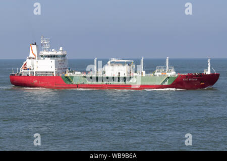 Bein-/LPG-Carrier KING ARTHUR inbound Rotterdam Stockfoto