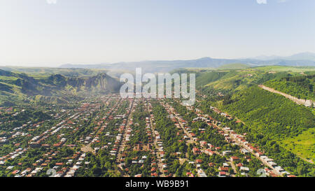 Goris Stadt Armavir Region, Armenien. Blick vom Hügel Stockfoto