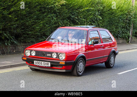 1984 Volkswagen Golf GTI an der Ormskirk Motorfest in Lancashire, Großbritannien Stockfoto