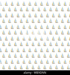 Cute nahtlose Muster mit Schiffen. Vector Illustration Stock Vektor