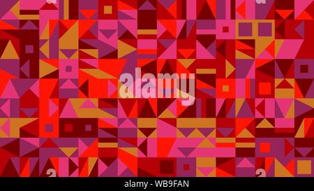 Mosaik Muster Desktop Hintergrund - farbenfrohe abstrakte Vector Illustration Stock Vektor