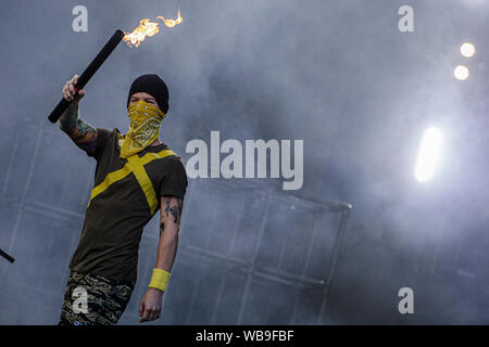 21 Piloten führen Sie live auf der Bühne bei Leeds Festival, UK, 25 August, 2019. Stockfoto