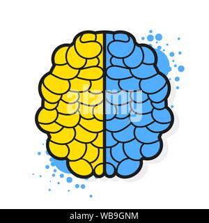Vector Illustration, Plakat für Tag der Unabhängigkeit der Ukraine. Vektor Logo Design Stock Vektor