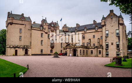 Fyvie Schloss am 25. Juli 2017 in Aberdeenshire, Schottland. Fyvie Castle ist sagte der feinsten Ritterburg in Schottland zu sein. Es hat fünf Türme namens a Stockfoto