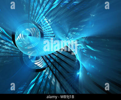 Abstrakt fractal Element in Drehbewegung für Ihr Design Stockfoto