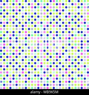 Die nahtlose Vektor Muster mit Punkten. Bunter Hintergrund. Stock Vektor
