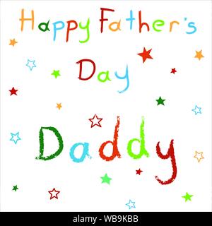 Karte für's Happy Vatertag Stock Vektor
