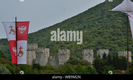 International Medieval Festival 'nur' im Kloster Manasija, Despotovac, Serbien, Europa 25. Aug. 2019 Stockfoto