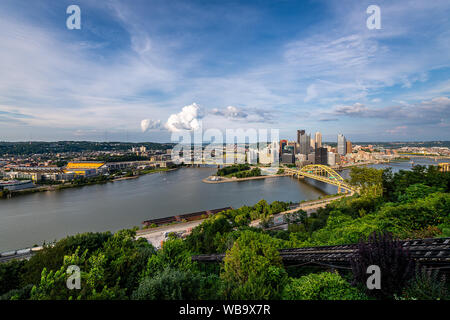 Duquesne Incline an der oberen Station Stockfoto