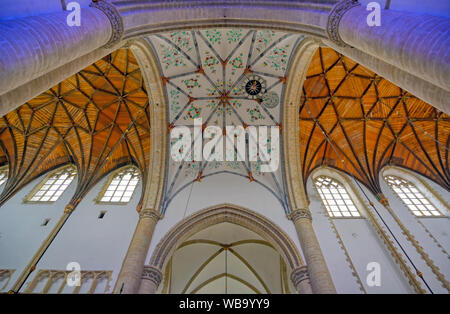 Haarlem, Niederlande - 30 April, 2019 - der Innenraum der St. Bavo Kirche in der niederländischen Stadt Haarlem, Niederlande. Stockfoto