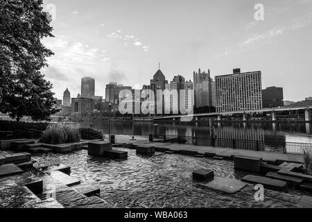 Sonnenaufgang von der Allegheny Landung Stockfoto