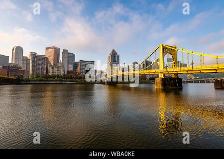 Sonnenaufgang von der Allegheny Landung Stockfoto