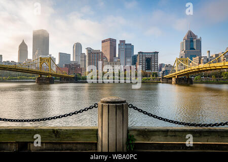 Sonnenaufgang von der Allegheny Landung Stockfoto