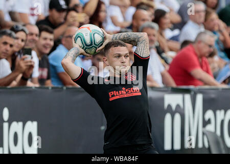 Madrid, Spanien. 25 Aug, 2019. Atletico de Madrid Kieran Trippier in Aktion während der Liga Fußballspiel zwischen CD Leganes und Atletico de Madrid an Butarque Stadion in Madrid gesehen. (Endstand; CD Leganes 0:1 Atletico de Madrid) Credit: SOPA Images Limited/Alamy leben Nachrichten Stockfoto