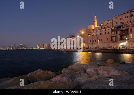 Blick auf die Altstadt von Jaffa Hafen der Süd- und der älteste Teil von Tel Aviv-Jaffa, Israel Stockfoto