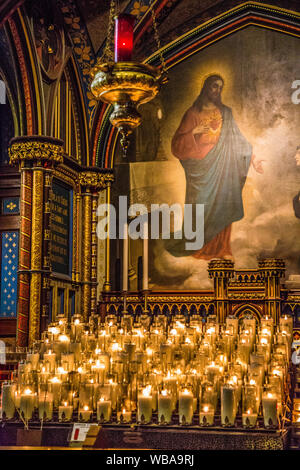 Die Kathedrale Notre Dame in Montreal in Kanada Stockfoto