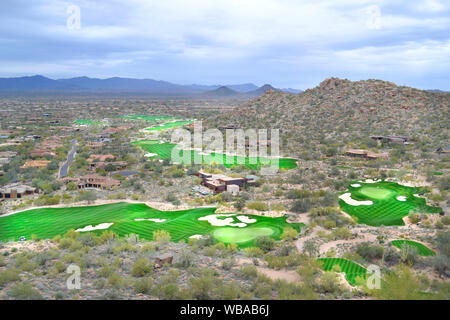 Renommierte Wüste Golf Antenne Stockfoto