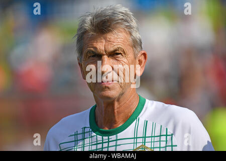 Klaus Augenthaler (ex-Fußball-Profi, Fußball-Trainer), single Foto, eins-zu-eins Schnitt, Porträt, Porträt, Porträt. Fußball Dream Match, Vilshofen Rot Weiss-FC Bayern München 1-13, am 25.08.2019, KLAUS AUGENTHALER STADION Vilshofen. DFL BESTIMMUNGEN VERBIETEN DIE VERWENDUNG DER FOTOGRAFIE ALS BILD-SEQUENZEN UND/ODER QUASI-VIDEO. | Verwendung weltweit Stockfoto