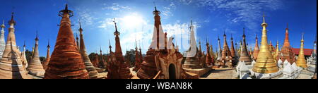 Shwe Inn ihre Pagode in Myanmar, Birma Stockfoto