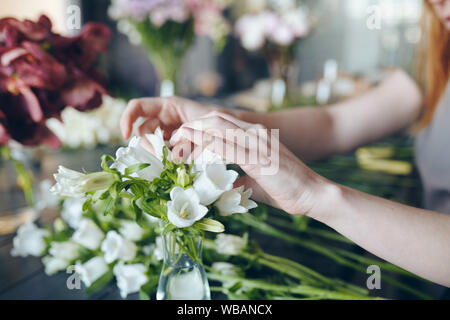 Der Blumenstrauß in Flower Shop Stockfoto