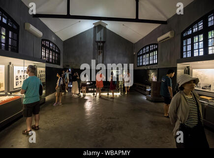 Innenraum der Hoa Lo Gefängnis, aka Hanoi Hilton, in Hanoi, Vietnam Stockfoto