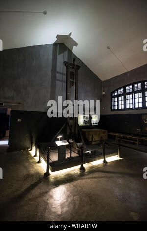 Innenraum der Hoa Lo Gefängnis, aka Hanoi Hilton, in Hanoi, Vietnam Stockfoto