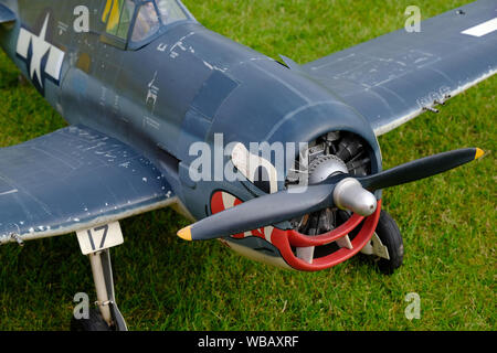 Modell Radio Control airc 4 raft Motor und Propeller. Stockfoto