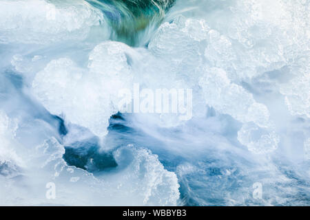 Eis in Herzform, Schweiz Stockfoto